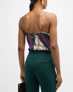 Image 4 of 6: Veronica Beard Sola Stretch-Silk Top