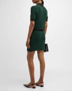 Image 5 of 6: Veronica Beard Marie Short-Sleeve Cardigan