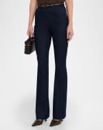 Image 3 of 6: Veronica Beard Gracie Belted Denim Pants