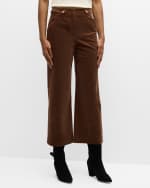 Image 2 of 5: Veronica Beard Brynleigh Corduroy Cropped Pants
