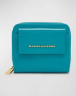 Image 1 of 6: Brandon Blackwood Wooster Bifold Patent Leather Wallet