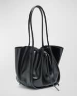 Image 4 of 6: Proenza Schouler Large Ruched Calf Leather Tote Bag
