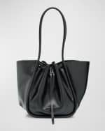 Image 1 of 6: Proenza Schouler Large Ruched Calf Leather Tote Bag