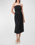 Image 2 of 4: Marella Bridge Crossover Bustier Midi Dress