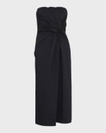 Image 1 of 4: Marella Bridge Crossover Bustier Midi Dress
