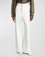 Image 2 of 6: Loewe High-Waisted Straight-Leg Denim Pants