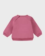 Image 2 of 5: Molo Girl's Disc Happy Face Sweatshirt, Size 3M-2