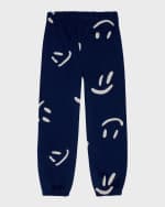 Image 2 of 3: Molo Boy's Adan Happy Face Joggers, Size 8-12