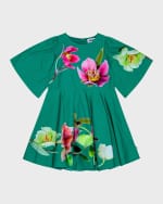 Image 3 of 5: Molo Girl's Cicela Floral-Print Dress, Size 3T-6