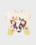 Image 1 of 5: Molo Girl's Eline Graphic Dog T-Shirt, Size 6M-2