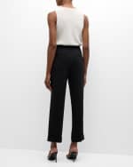 Image 3 of 6: Cinq a Sept Olsen Sleeveless Silk Charmeuse Cowl-Neck Top