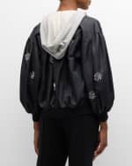 Image 4 of 6: Cinq a Sept Ollie Embellished Hooded Jacket