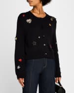 Image 3 of 6: Cinq a Sept Piera Embroidered Cardigan