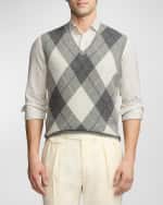 Image 3 of 6: Ralph Lauren Purple Label Men's Argyle Cashmere Sweater Vest