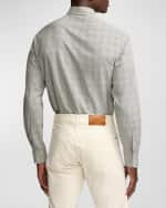 Image 5 of 6: Ralph Lauren Purple Label Men's Glen Plaid Flannel Shirt