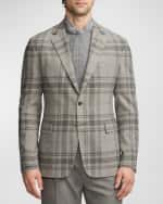 Image 2 of 6: Ralph Lauren Purple Label Men's Hadley Hand-Tailored Plaid Wool Jacket