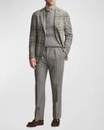 Image 5 of 6: Ralph Lauren Purple Label Men's Hadley Hand-Tailored Plaid Wool Jacket