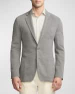 Image 2 of 6: Ralph Lauren Purple Label Men's Hadley Hand-Tailored Wool Piqué Blazer