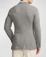 Image 3 of 6: Ralph Lauren Purple Label Men's Hadley Hand-Tailored Wool Piqué Blazer