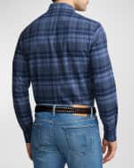 Image 5 of 5: Ralph Lauren Purple Label Men's Cooper Plaid Flannel Shirt