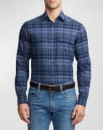 Image 3 of 5: Ralph Lauren Purple Label Men's Cooper Plaid Flannel Shirt