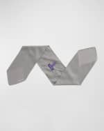 Image 1 of 5: Ralph Lauren Purple Label Men's Pindot Cashmere-Silk Scarf