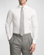 Image 1 of 6: Ralph Lauren Purple Label Men's Pin-Dot Print Silk Twill Tie