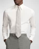 Image 1 of 6: Ralph Lauren Purple Label Men's Glen Plaid-Print Silk Twill Tie