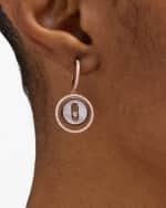 Image 2 of 5: Messika Lucky Move 18K Yellow Gold Earrings with Mother-of-Pearl
