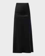 Image 1 of 6: Brunello Cucinelli Satin Cady Long Mermaid Skirt