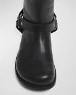Image 5 of 5: Loewe Campo Leather Harness Biker Boots