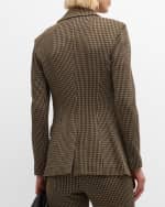 Image 5 of 6: Rosetta Getty Houndstooth Peak Lapel Blazer