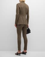Image 4 of 6: Rosetta Getty Houndstooth Peak Lapel Blazer