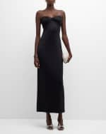 Image 2 of 6: Rosetta Getty Twist Strapless Maxi Dress