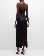Image 3 of 6: Rosetta Getty Twist Strapless Maxi Dress