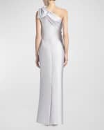 Image 2 of 3: Sachin & Babi Bonnie One-Shoulder Bow Column Gown