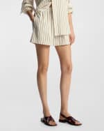 Image 2 of 5: A.L.C. Rae Stripe Pull-On Shorts