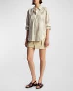 Image 5 of 5: A.L.C. Aiden Button-Front Top