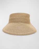 Image 1 of 4: Eugenia Kim Ricky Braided Straw Visor