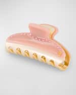 Image 4 of 4: Alexandre de Paris Crystal Embellished Two-Tone Claw Clip