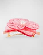 Image 3 of 3: Alexandre de Paris Pearly Flower Barrette