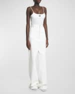 Image 5 of 6: Loewe Anagram Strappy Rib Tank Top