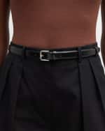 Image 2 of 2: Max Mara Patent Leather Skinny Belt