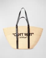 Image 1 of 5: Off-White Day Off Raffia Tote Bag