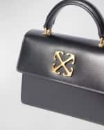 Image 3 of 5: Off-White Jitney Baby Leather Top-Handle Bag