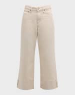Image 1 of 6: Rag & Bone Andi Wide-Leg Cuffed Jeans