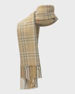 Image 3 of 5: Burberry Check Cashmere Scarf