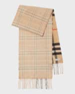 Image 1 of 5: Burberry Check Cashmere Scarf