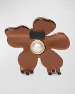 Image 1 of 3: Lele Sadoughi Lily Pearly Claw Clip