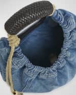 Image 5 of 6: Loewe Squeeze Medium Denim Hobo Bag